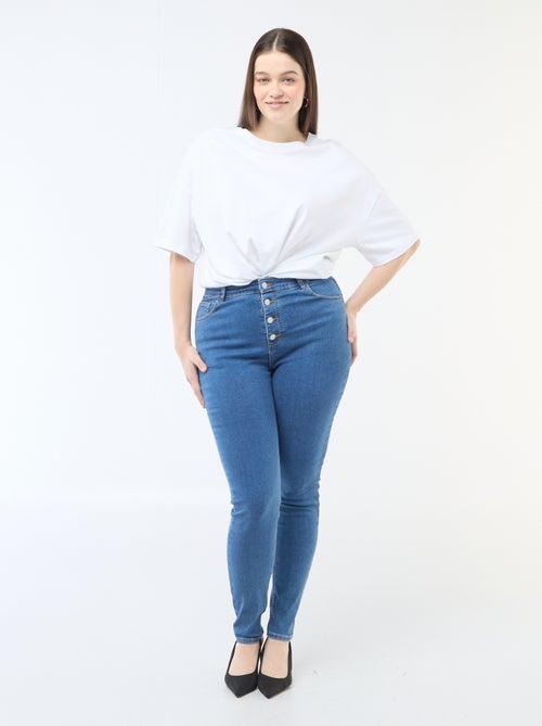 Pantalón skinny de talle muy alto - L34 - Kiabi