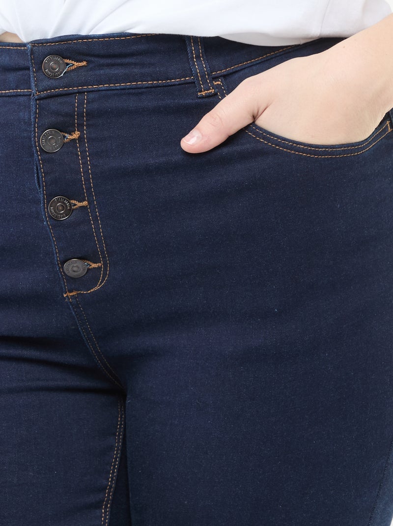 Pantalón skinny de talle muy alto - L34 Azul - Kiabi