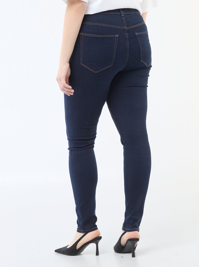 Pantalón skinny de talle muy alto - L34 Azul - Kiabi