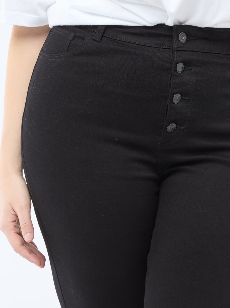 Pantalón skinny de talle muy alto - L34 Negro - Kiabi