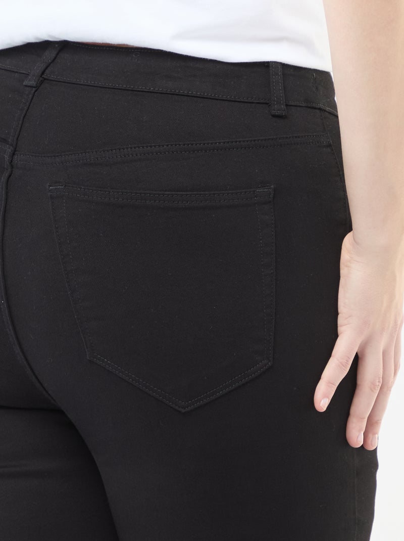 Pantalón skinny de talle muy alto - L34 Negro - Kiabi