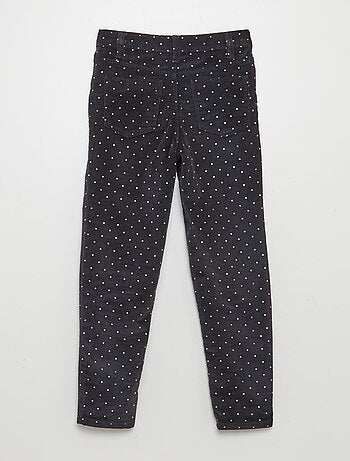 Pantalón skinny de terciopelo