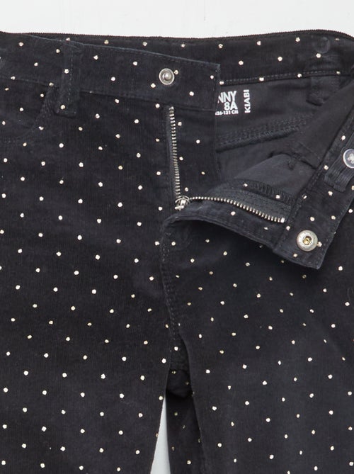 Pantalón skinny de terciopelo - Kiabi