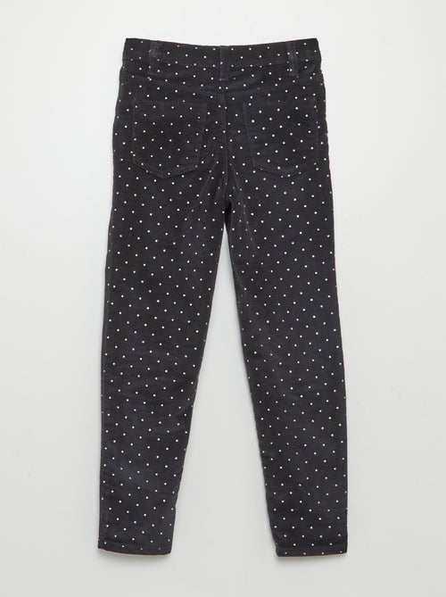 Pantalón skinny de terciopelo - Kiabi