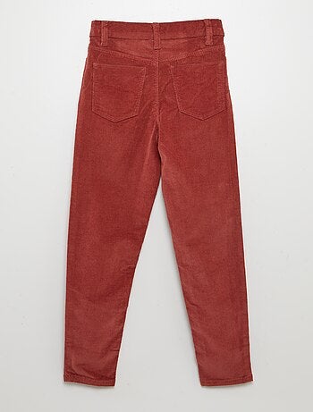 Pantalón skinny de terciopelo