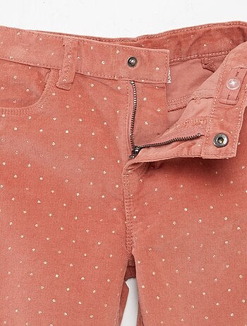 Pantalón skinny de terciopelo