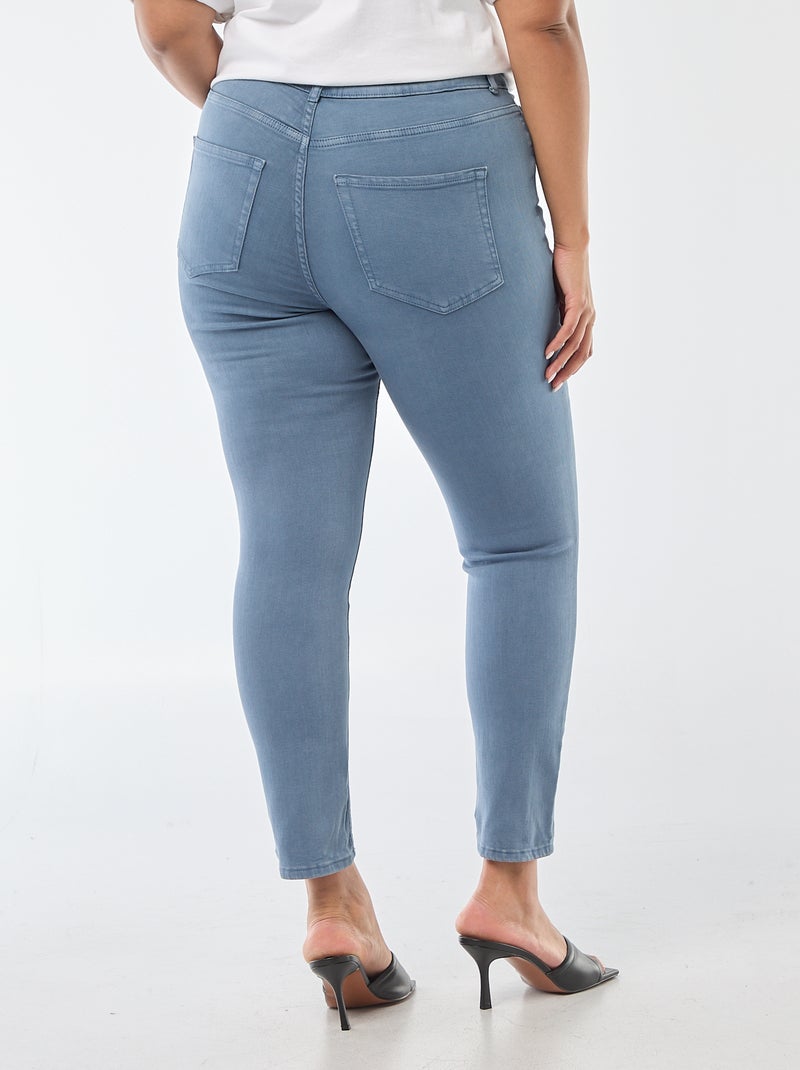 Pantalón skinny de tiro alto Azul - Kiabi