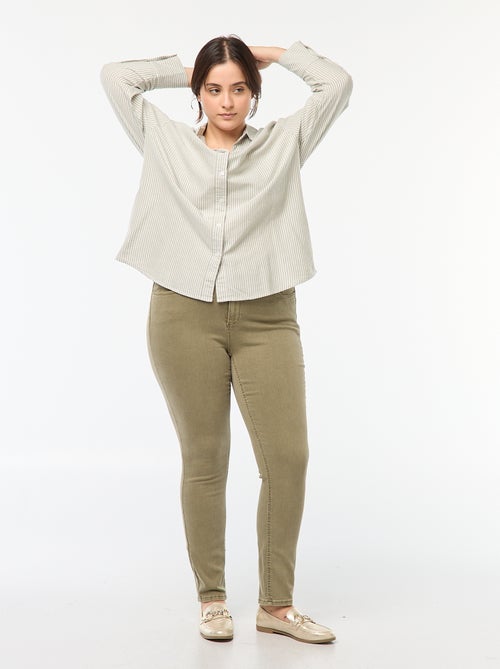 Pantalón skinny de tiro alto - Kiabi