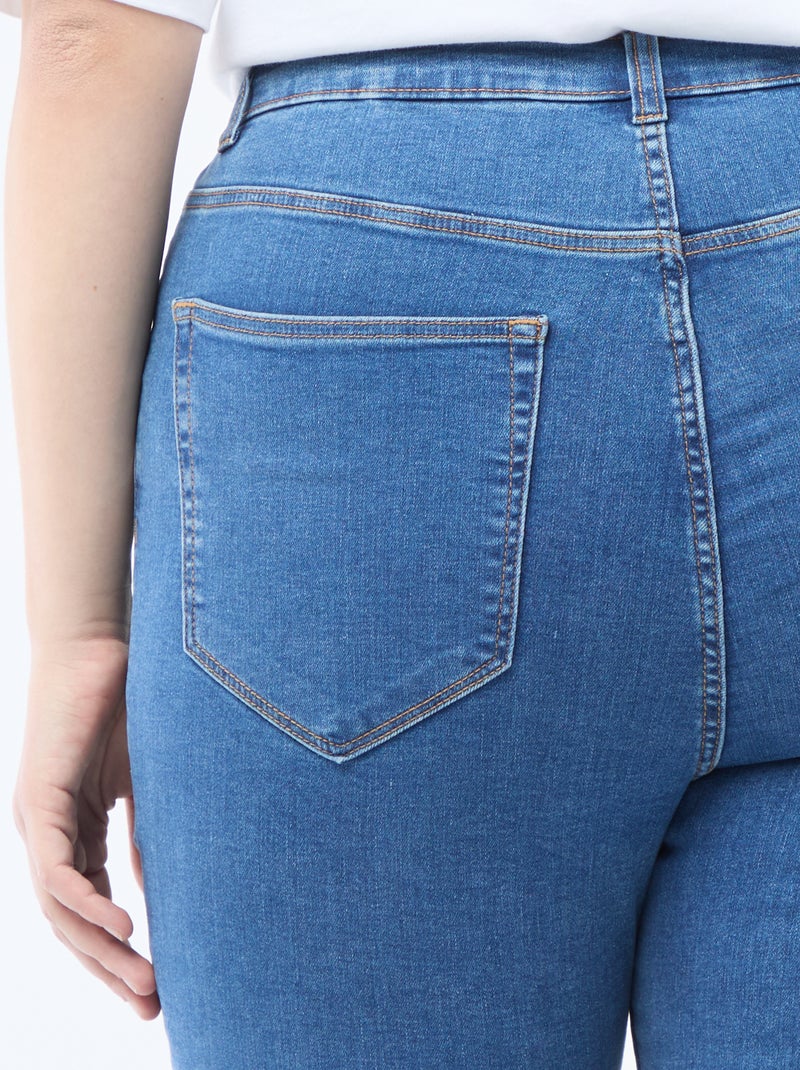 Pantalón skinny de tiro muy alto - L30 Azul - Kiabi