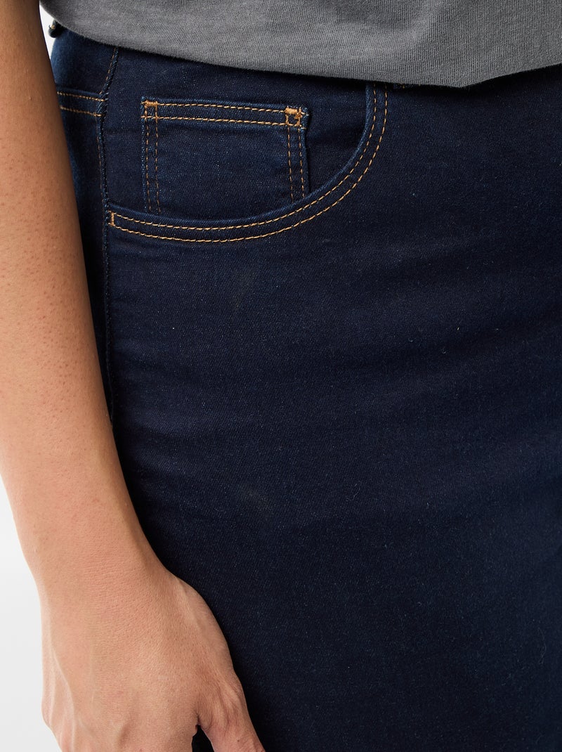 Pantalón skinny de tiro muy alto - L30 Azul - Kiabi