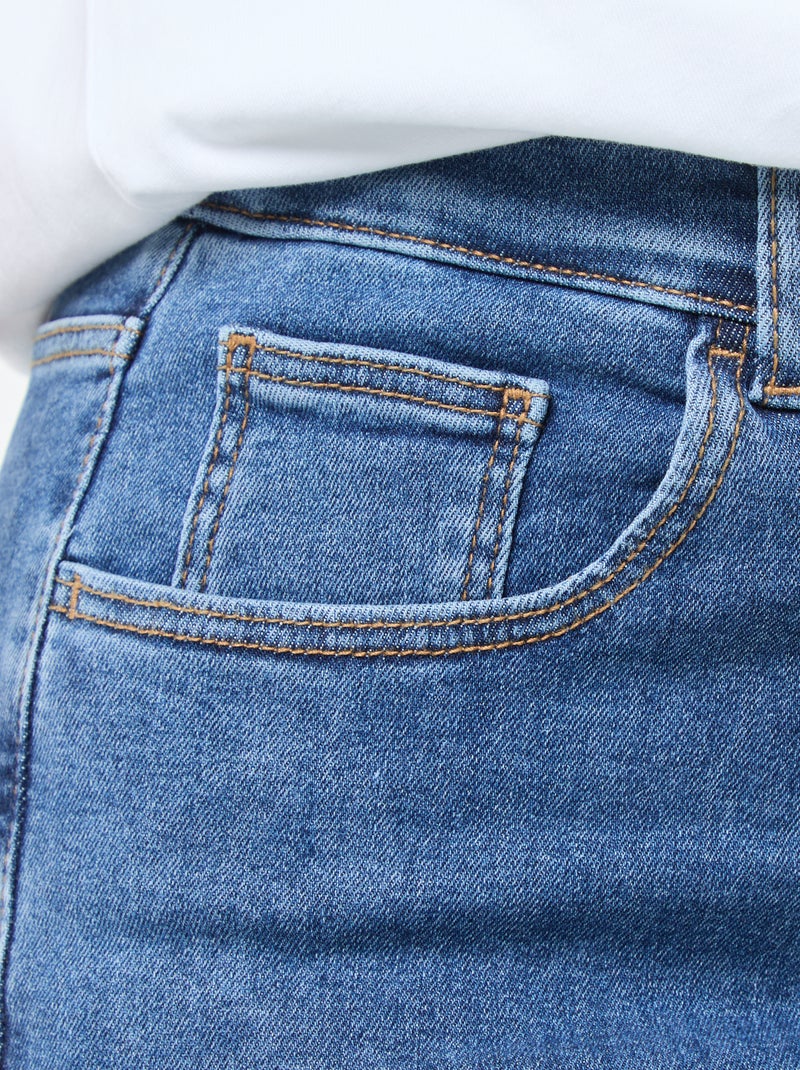 Pantalón skinny elástico - 5 bolsillos - L30 AZUL - Kiabi