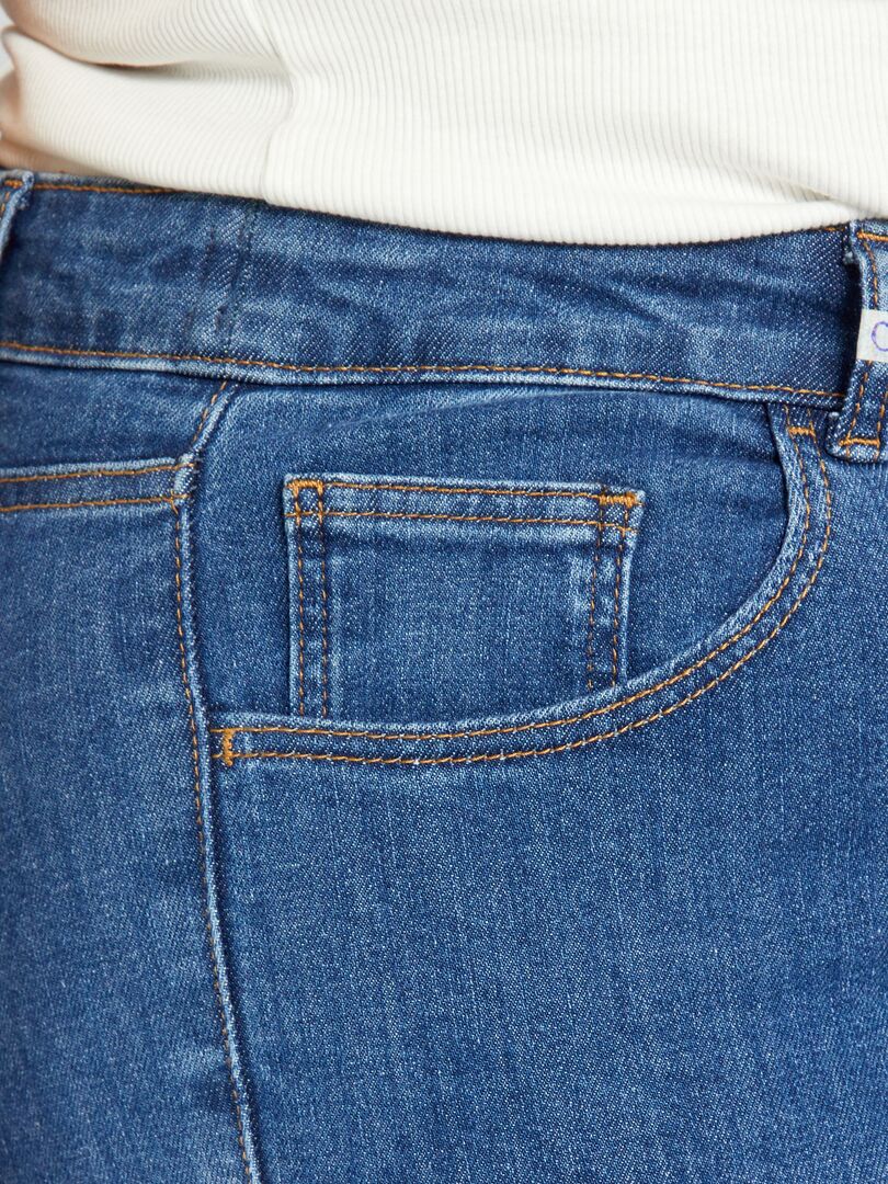 Pantalón skinny elástico - 5 bolsillos AZUL - Kiabi