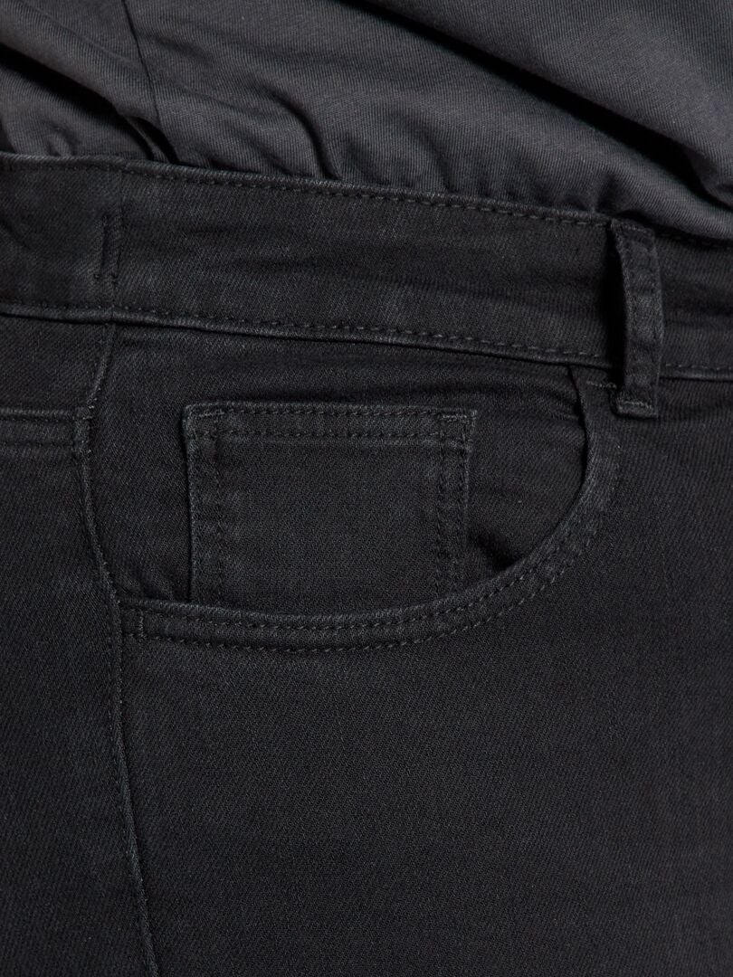 Pantalón skinny elástico - 5 bolsillos NEGRO - Kiabi
