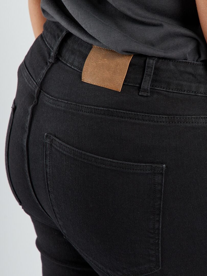 Pantalón skinny elástico - 5 bolsillos NEGRO - Kiabi