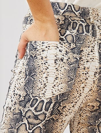 Pantalón skinny elástico estampado - Kiabi