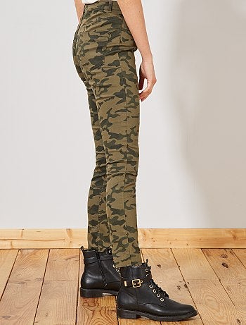 Pantalón skinny elástico estampado - Kiabi