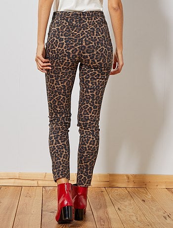 Pantalón skinny elástico estampado - Kiabi