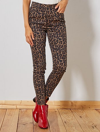 Pantalón skinny elástico estampado - Kiabi