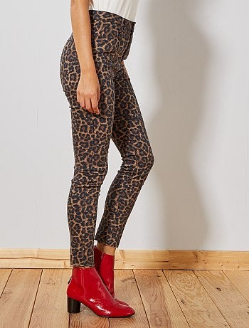Pantalón skinny elástico estampado - Kiabi