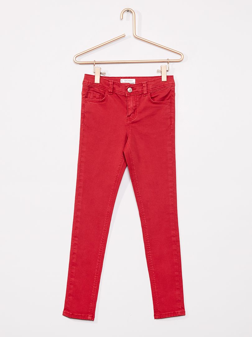 Pantalón skinny rojo - Kiabi