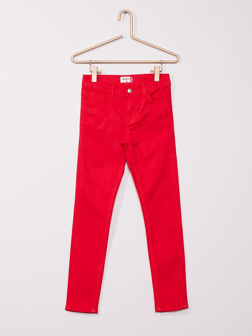 Pantalón skinny rojo - Kiabi