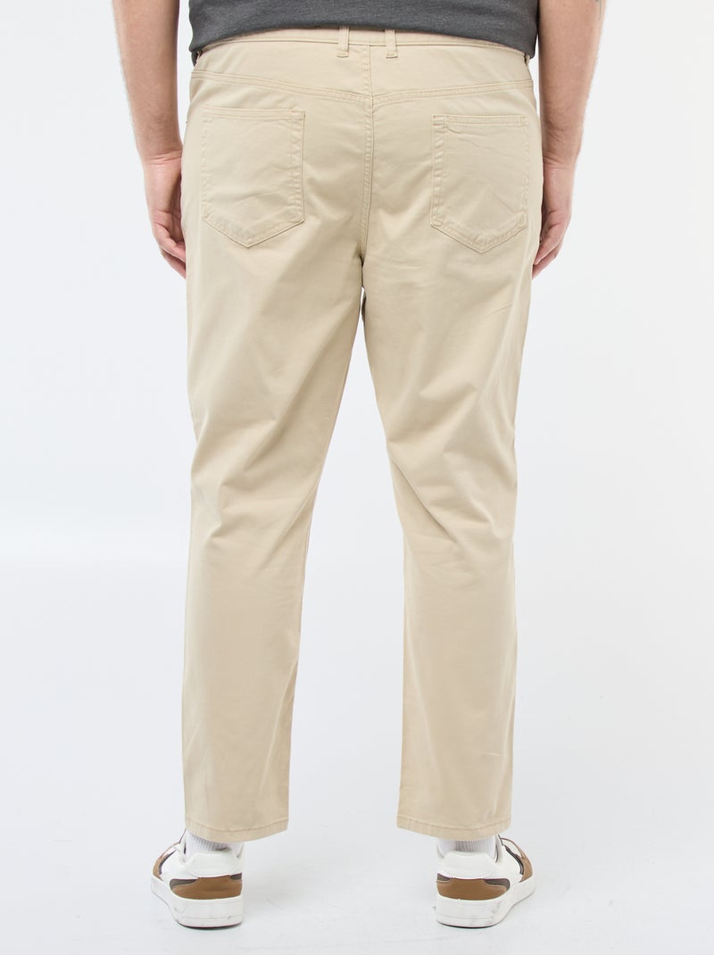 Pantalón slim - L32 Beige - Kiabi