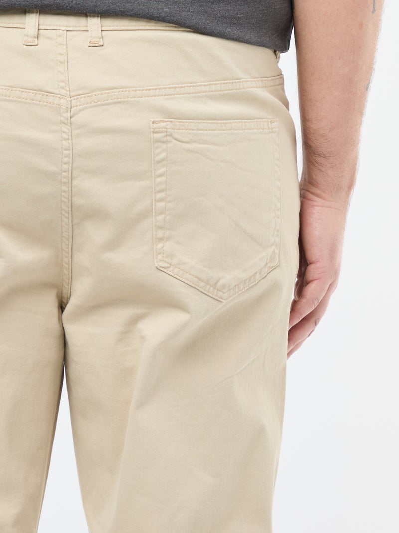 Pantalón slim - L32 Beige - Kiabi