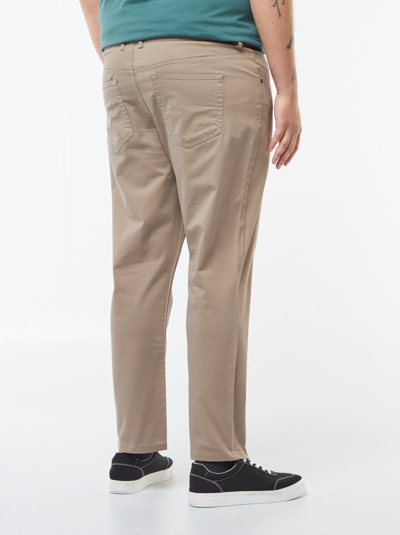 Pantalón slim - L32 Marron - Kiabi
