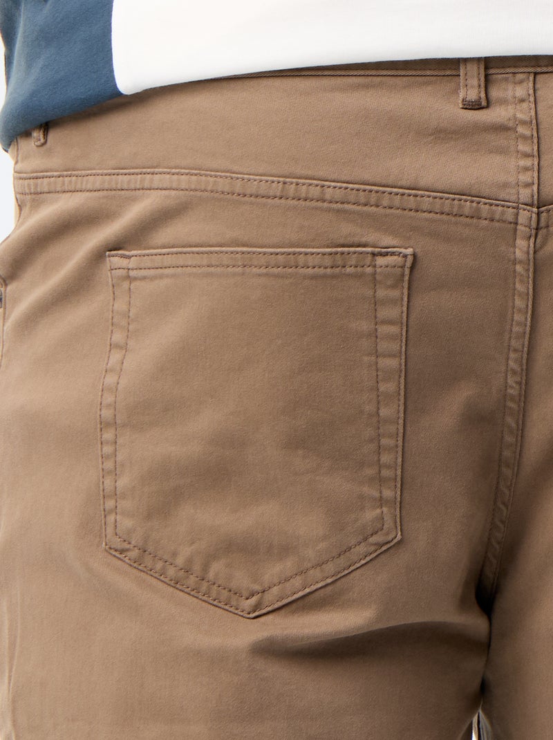 Pantalón slim - L32 Marron - Kiabi