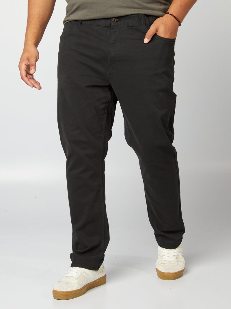 Pantalón slim - L32 negro - Kiabi