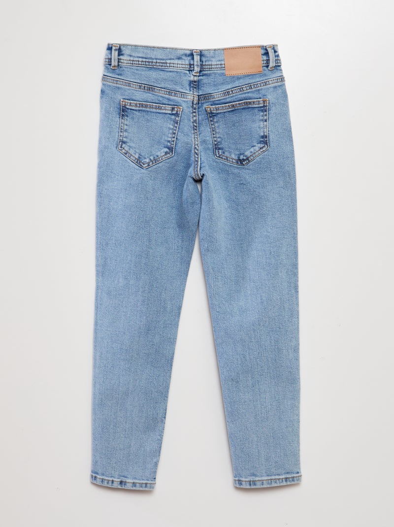 Pantalón slim 5 bolsillos AZUL - Kiabi