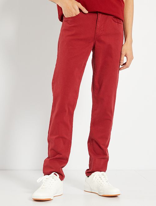 Pantalones 5 bolsillos en terciopelo de algodón stretch | Paul \u0026 Shark
