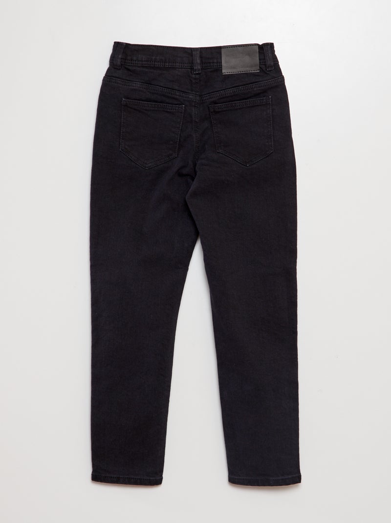 Pantalón slim 5 bolsillos NEGRO - Kiabi
