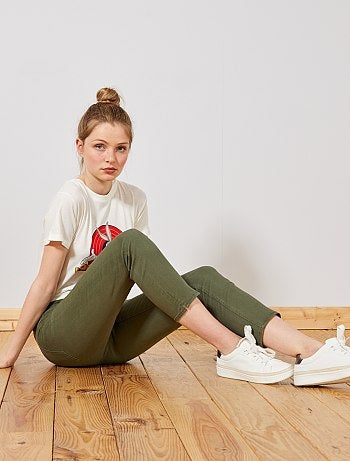 Pantalón slim 7/8 - Kiabi