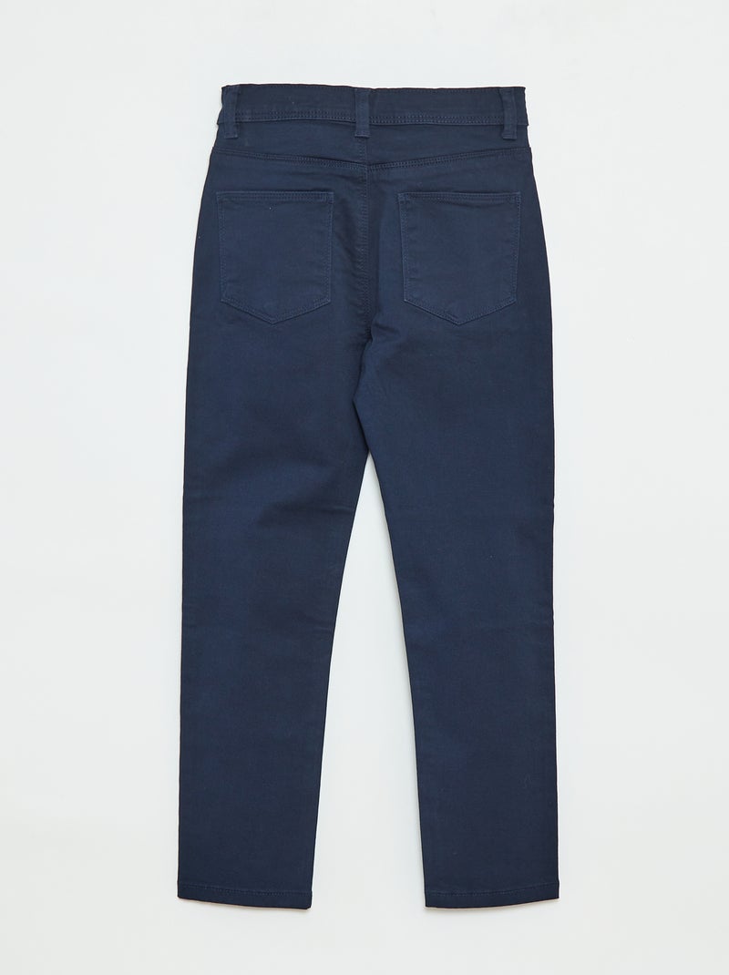 Pantalón slim corte ajustado 4 bolsillos azul - Kiabi