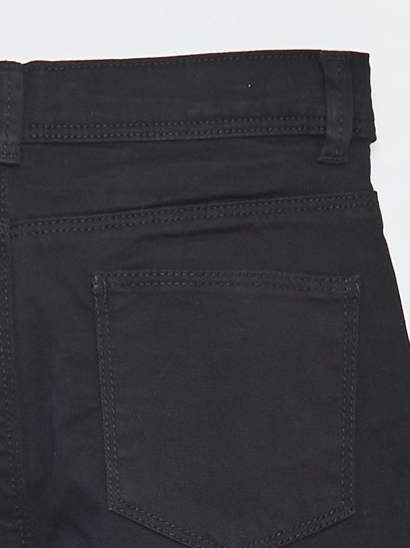 Pantalón slim corte ajustado 4 bolsillos negro - Kiabi
