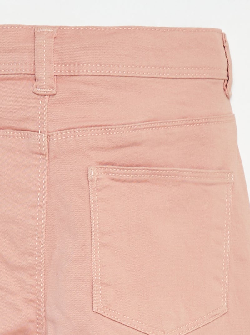 Pantalón slim corte ajustado 4 bolsillos Rosa - Kiabi