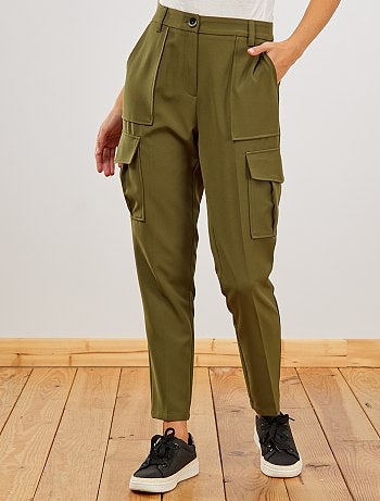 Pantalón slim corte cargo - Kiabi