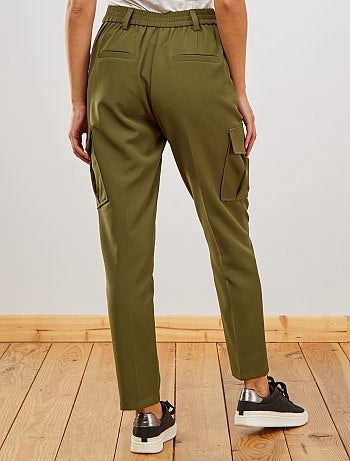 Pantalón slim corte cargo - Kiabi