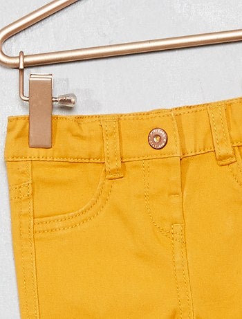 Pantalón slim de algodón elástico - Kiabi