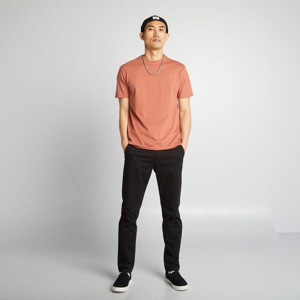 Pantalón slim eco-concepción Hombre talla S-XXL - negro - Kiabi - 15,00€