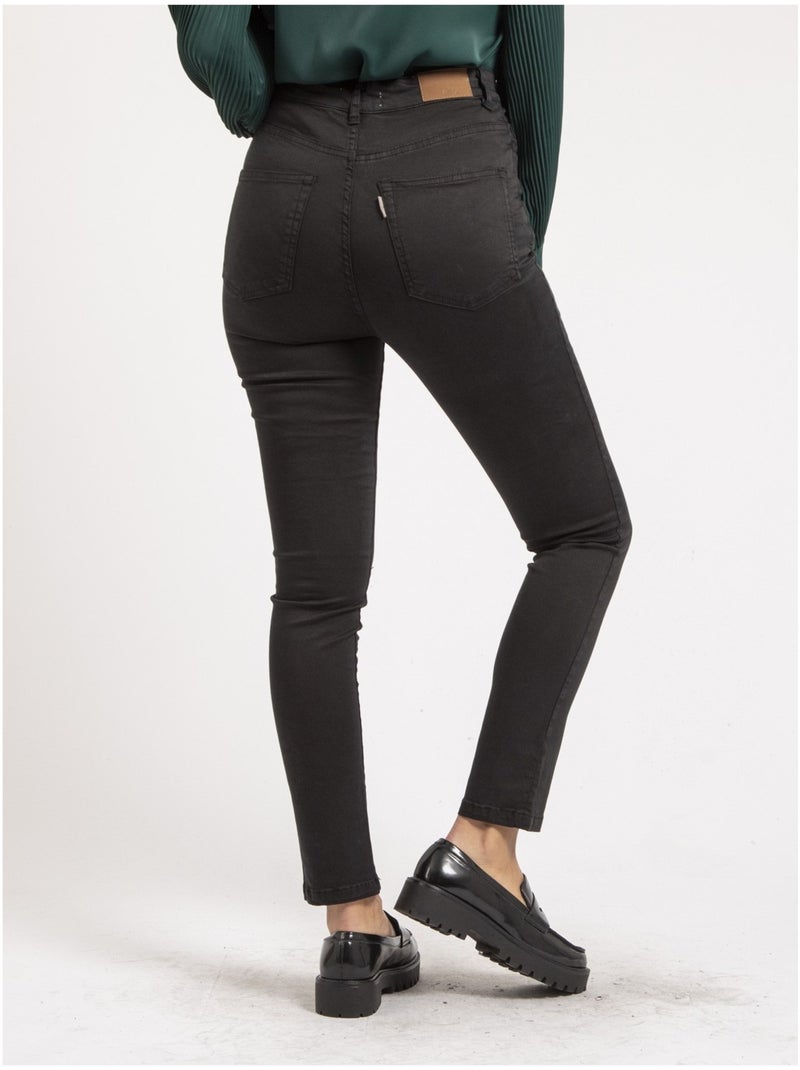 Pantalón slim EDITH Negro - Kiabi