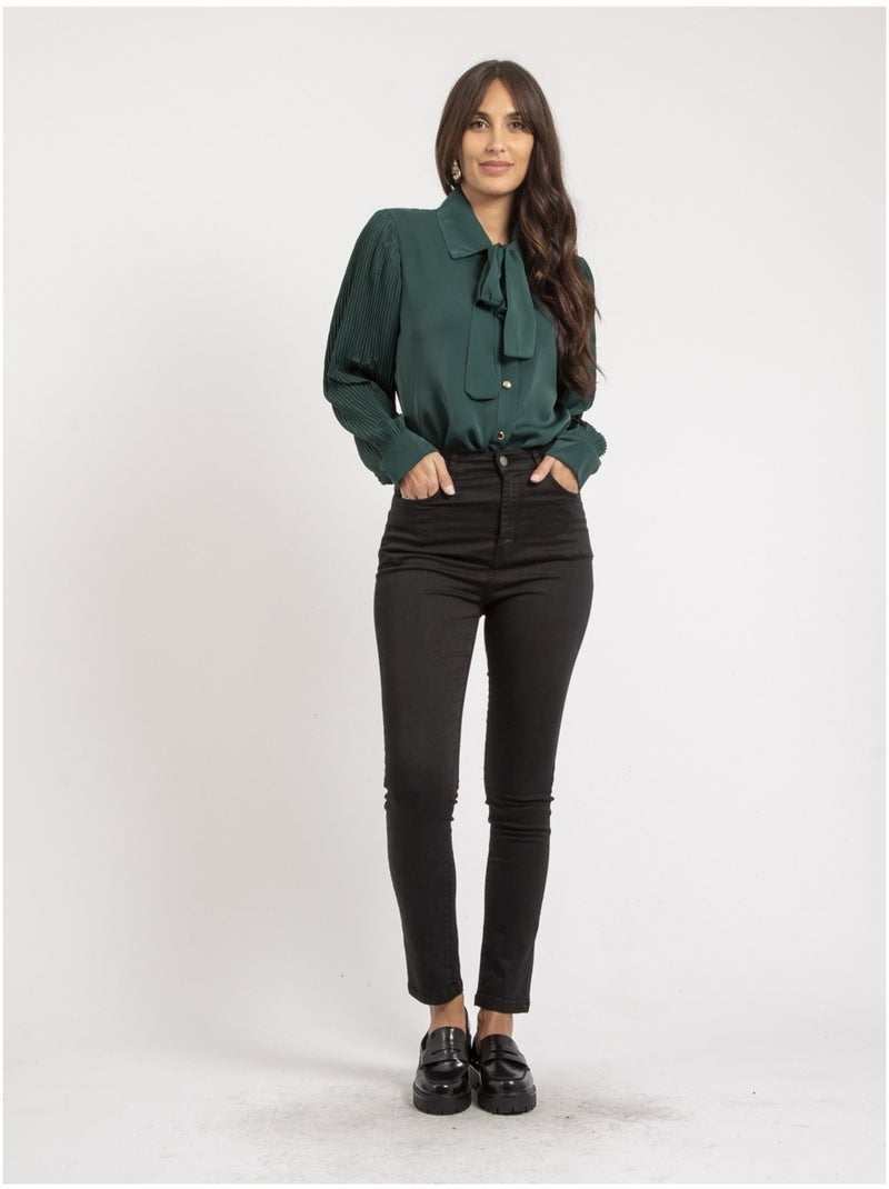 Pantalón slim EDITH Negro - Kiabi