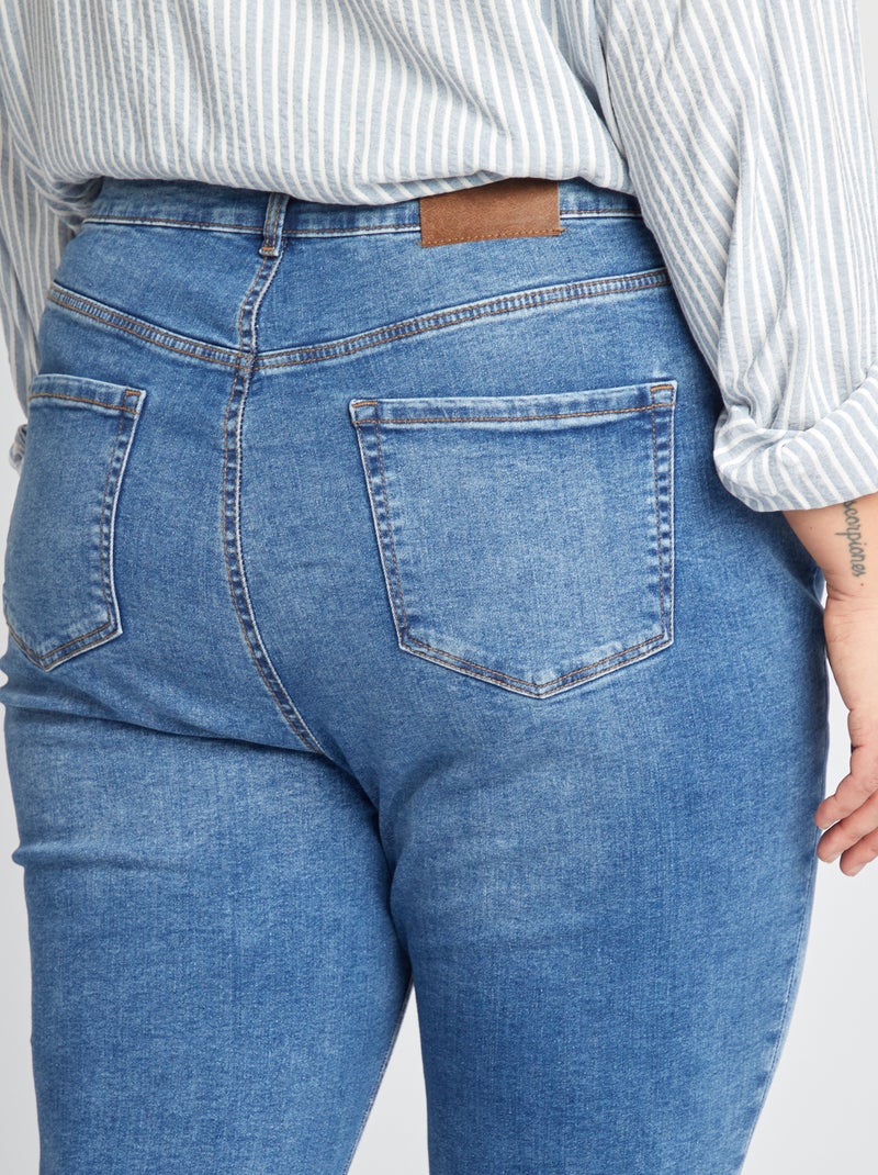 Pantalón slim elástico AZUL - Kiabi