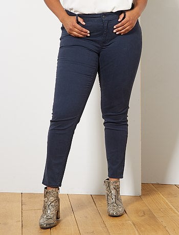 Tallas grandes mujer - Pantalón slim elástico - Kiabi