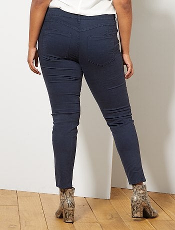 Tallas grandes mujer - Pantalón slim elástico - Kiabi