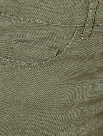 Mujer talla 34 a 48 - Pantalón slim elástico con 5 bolsillos - Kiabi