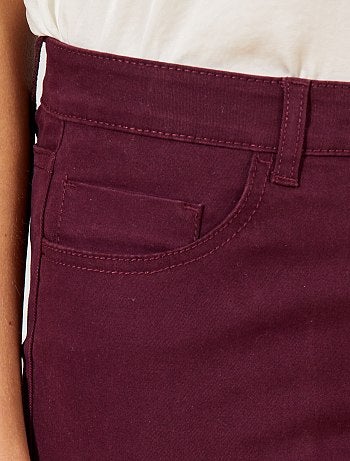 Mujer talla 34 a 48 - Pantalón slim elástico con 5 bolsillos - Kiabi