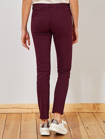 Mujer talla 34 a 48 - Pantalón slim elástico con 5 bolsillos - Kiabi