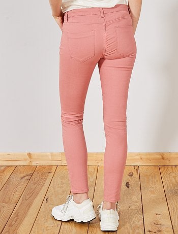 Mujer talla 34 a 48 - Pantalón slim elástico con 5 bolsillos - Kiabi